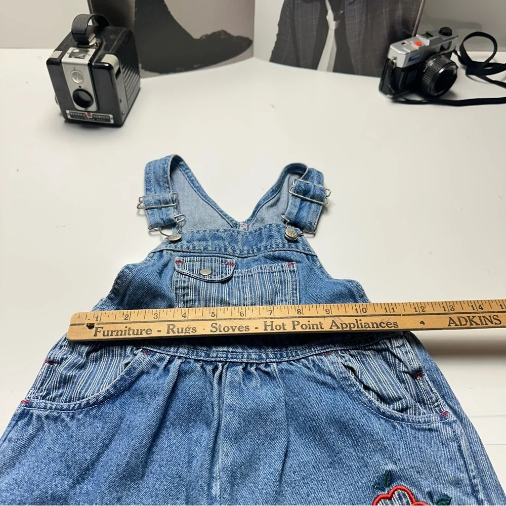 Vintage OshKosh Overalls | 90s Heart Patch Denim Relaxed · 3T